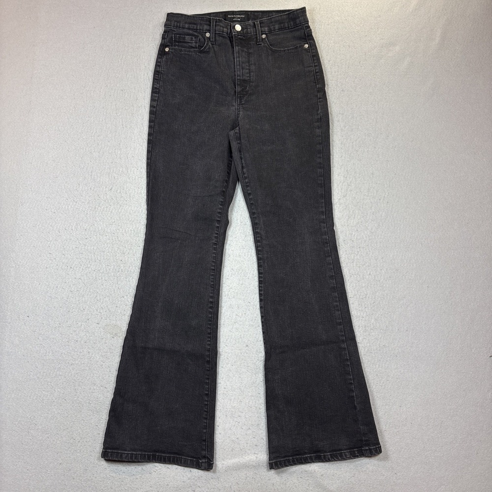 Banana Republic Slim Flare‎ Black Denim Jeans Womens Size 29/8